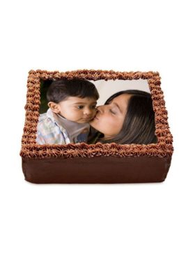 CHOCOLATE PHOTO CAKE FOR MOM-1KG
