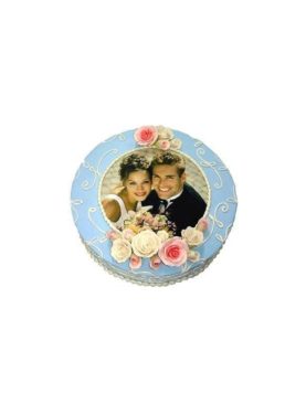2lbs PERSONALIZED COUPLE' S PHOTO CAKE