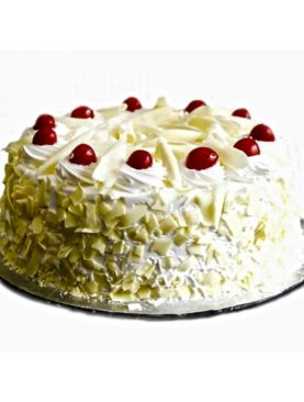1 Lbs White Forest Cake (Eggless)